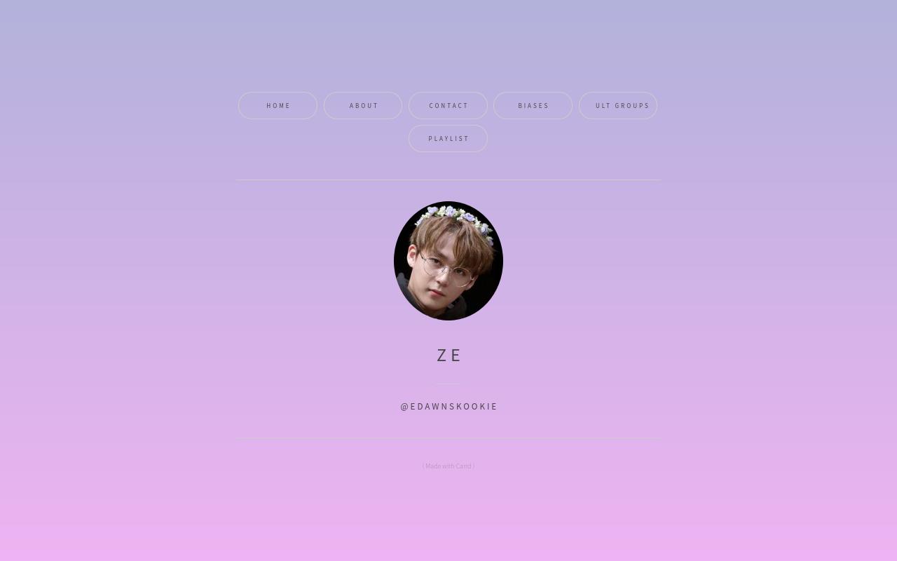 Carrd profile picture for @zee